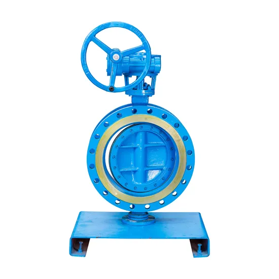 Manual Gearbox Triple Eccentric Metal Hard Seal Flanged Butterfly Valve